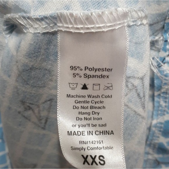 LuLaRoe Graph Paper & Paper Airplane Carly Dress XXS NWOT - Picture 4 of 6